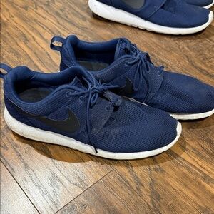 Nike Dark Blue Athletic Shoes with Black Swoosh 11.5